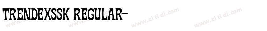 TrendexSSK Regular字体转换